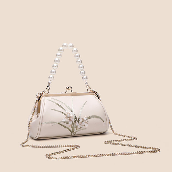 Embroidered Artistic Handbag for Women