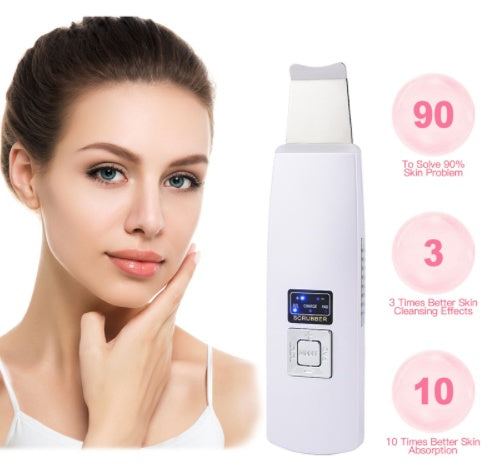 Ultrasonic Skin Scrubber – Blackhead Remover & Face Cleanser with Vibration & Peeling for Deep Pore Cleaning