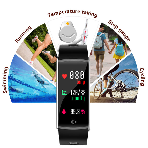 F10T Smart Bracelet – Body Temperature Fitness Tracker Watch