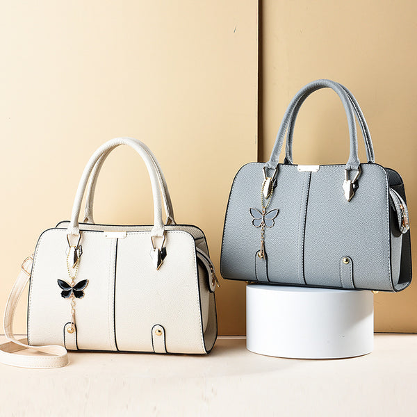 Large Capacity Lychee Pattern Handbag for Women