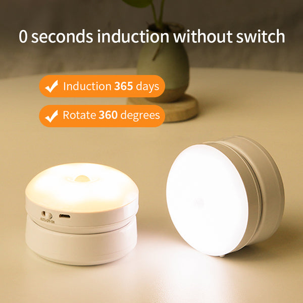 Rotating Motion Sensor LED Night Light – Human Body Activated Corridor, Garage & Wardrobe Light