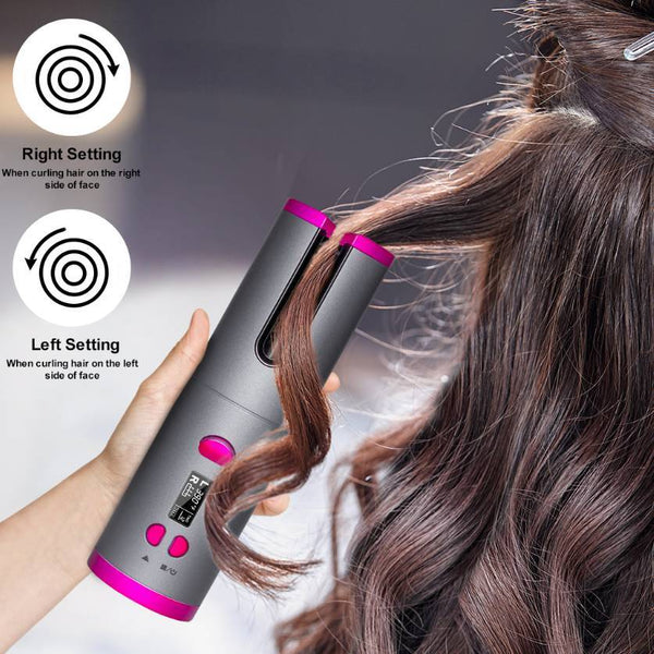 StyleFlex Wireless Curler – USB Charging, Portable, Multi-Function Curling Iron