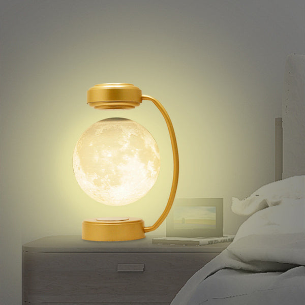 Magical 3D LED Moon Lamp – Wireless Levitating & Spinning Night Light for Home, Office & Decor